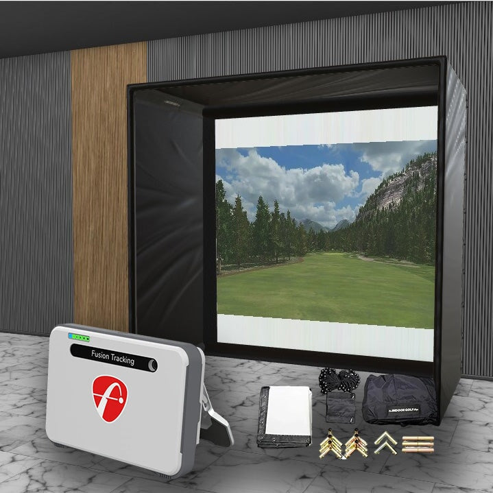 Shop Indoor Golf Flightscope Mevo + SIG DIY Golf Simulator Studio Package