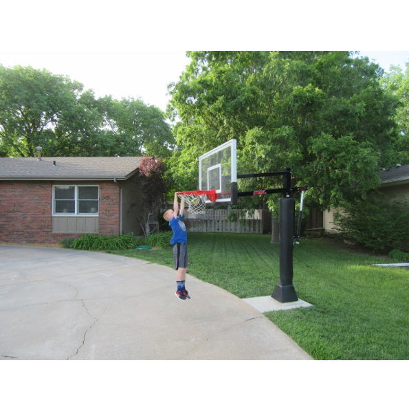 First Team Attack™ In Ground Adjustable Basketball Goal