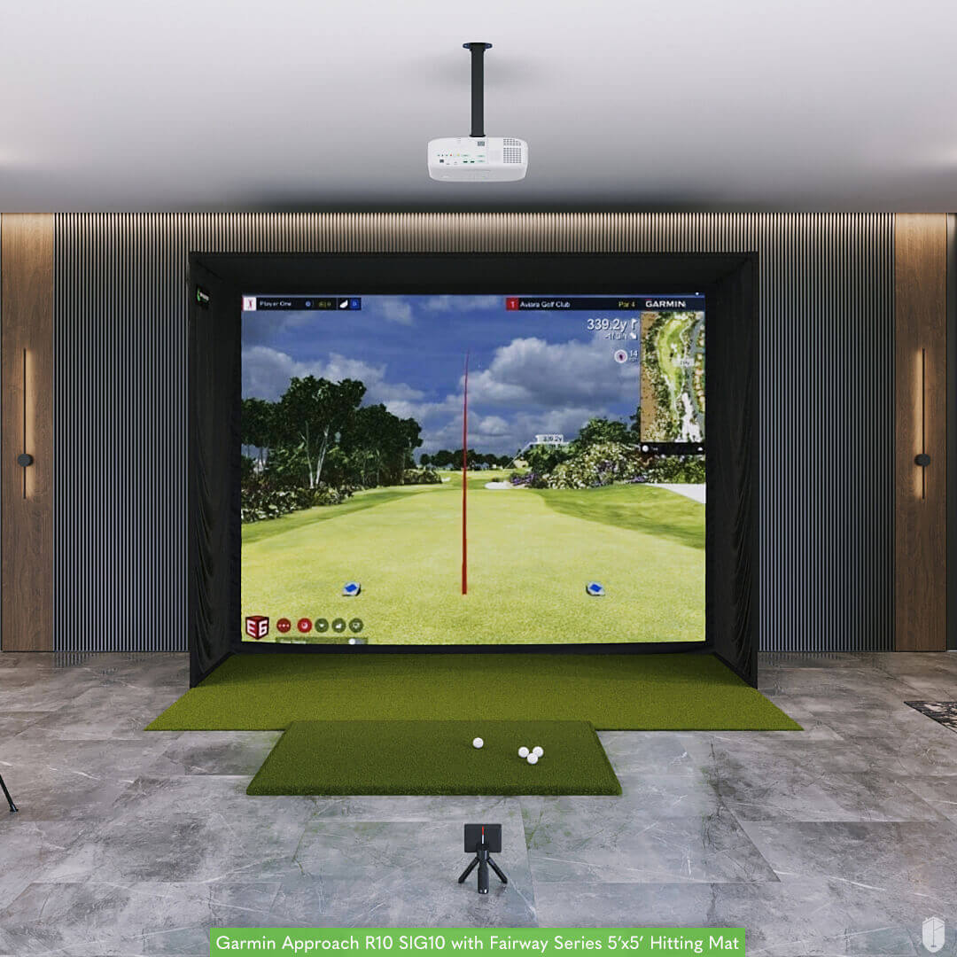 Shop Indoor Golf Garmin Approach R10 SIG10 Golf Simulator Package