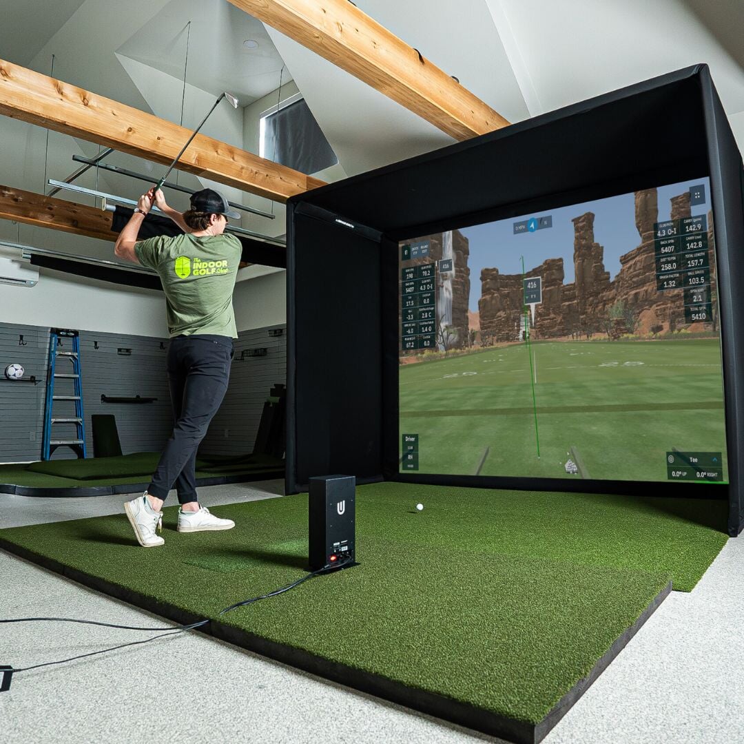 Shop Indoor Golf Uneekor EYE MINI Lite SIG10 Golf Simulator Package