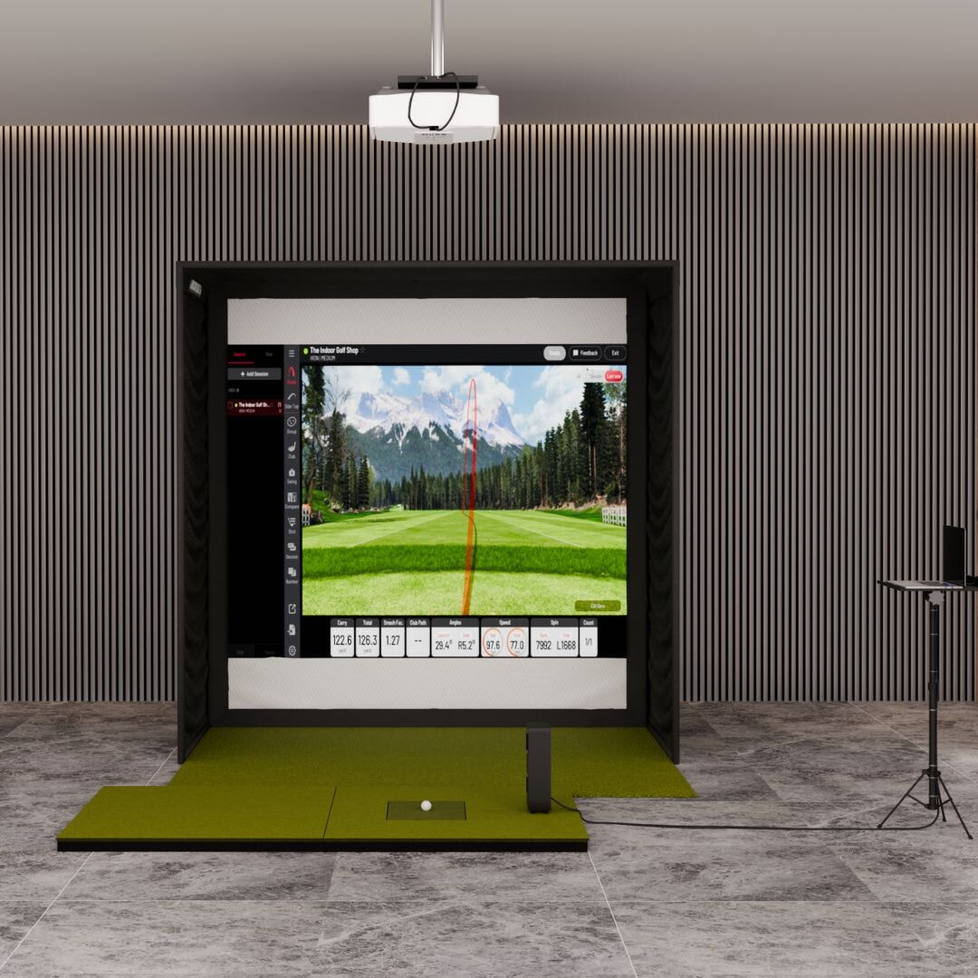 Shop Indoor Golf Uneekor EYE MINI LITE SIG8 Golf Simulator Package