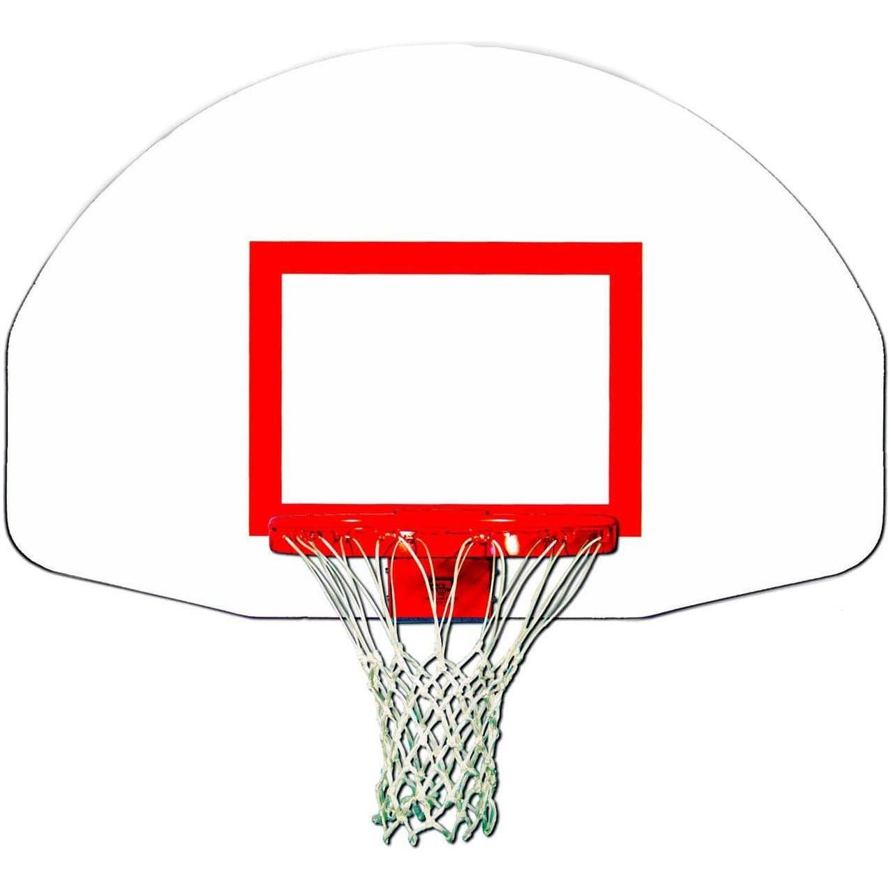 Gared 35 x 54 Durable Fan-Shape Marked Steel Basketball Backboard 1245T