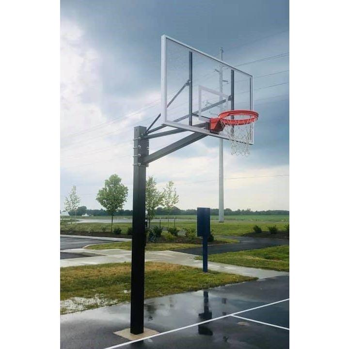 Gared Endurance 6 Square Post 4" Extension Glass Playground Basketball Hoop
