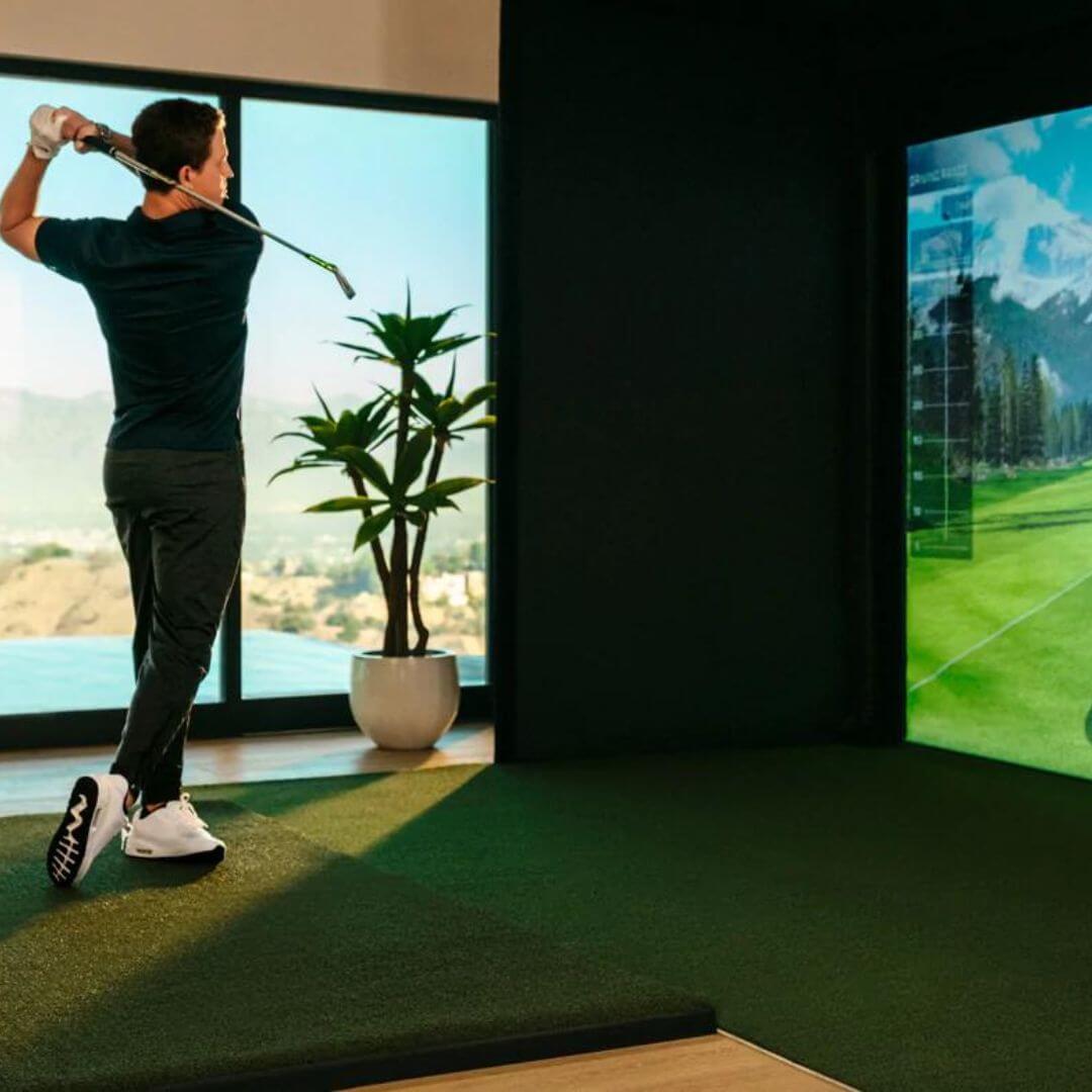 Shop Indoor Golf Uneekor EYE XO SIG8 Golf Simulator Package