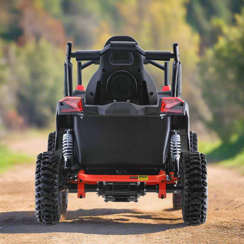 MotoTec Raider 1200W 48V/12AH Kids Electric Full Suspension UTV, Red (91735260)