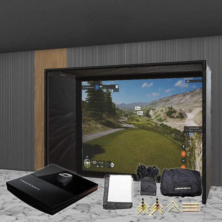 Shop Indoor Golf Trackman iO SIG DIY Golf Simulator Studio Package