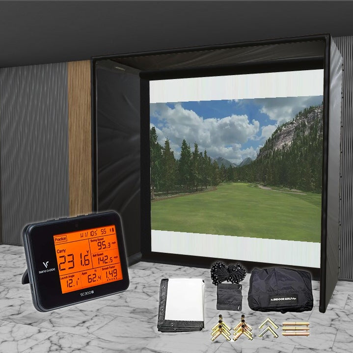 Shop Indoor Golf Swing Caddie SC300i SIG DIY Golf Simulator Studio Package