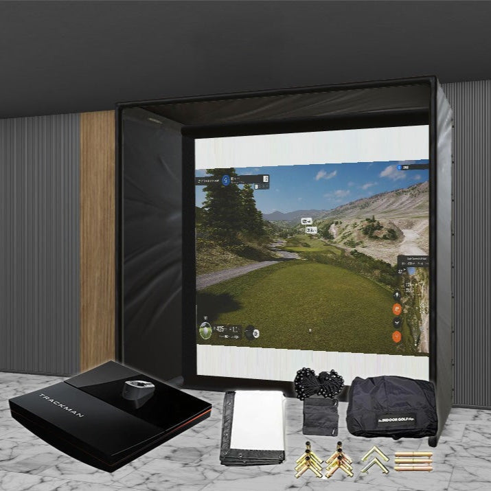 Shop Indoor Golf Trackman iO SIG DIY Golf Simulator Studio Package