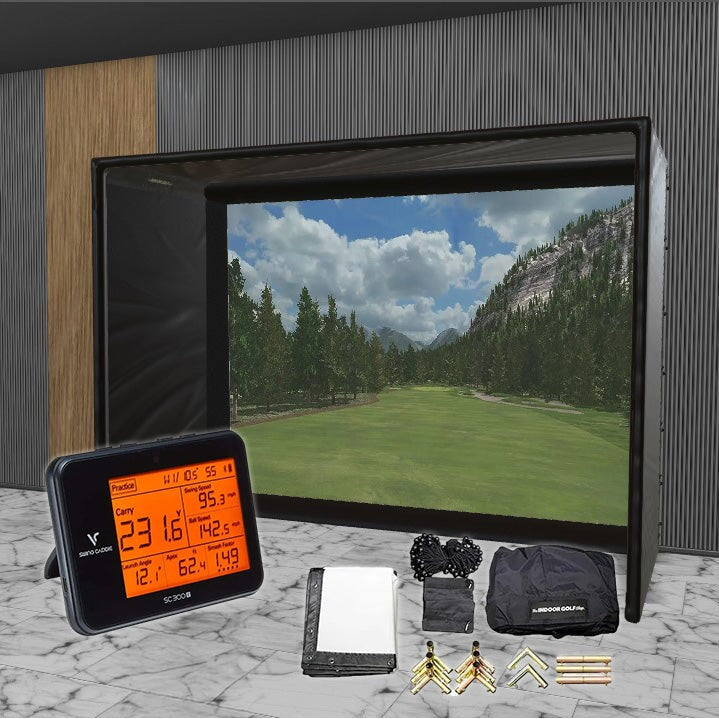 Shop Indoor Golf Swing Caddie SC300i SIG DIY Golf Simulator Studio Package