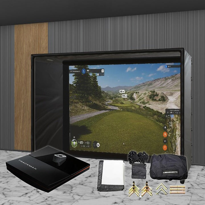 Shop Indoor Golf Trackman iO SIG DIY Golf Simulator Studio Package