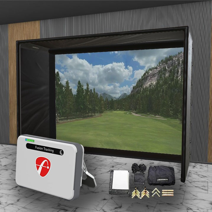 Shop Indoor Golf Flightscope Mevo + SIG DIY Golf Simulator Studio Package