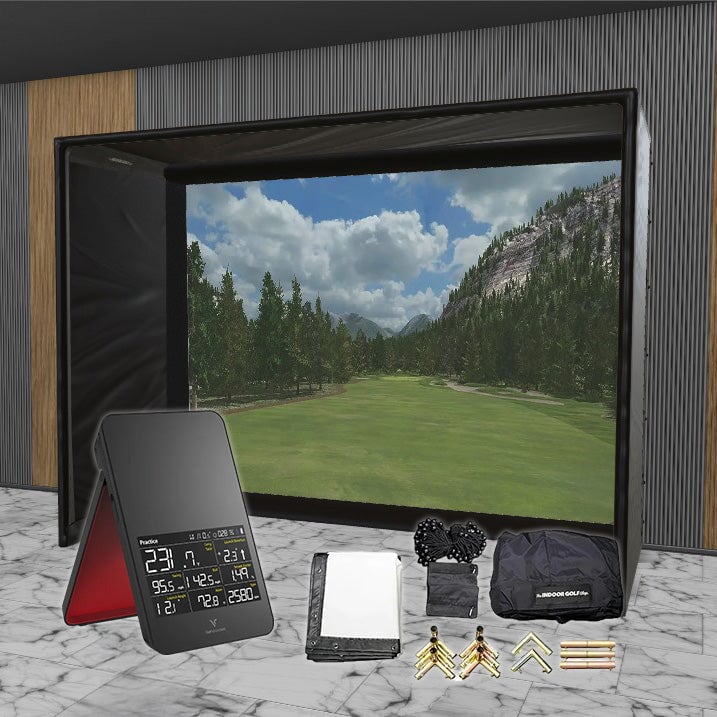 Shop Indoor Golf Swing Caddie SC4 SIG DIY Golf Simulator Studio Package