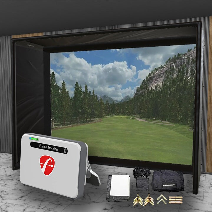 Shop Indoor Golf Flightscope Mevo + SIG DIY Golf Simulator Studio Package