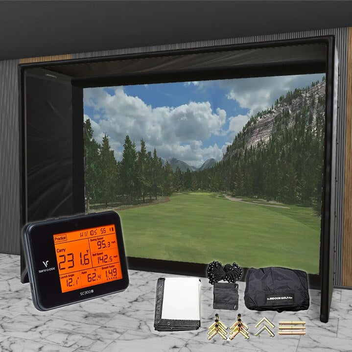 Shop Indoor Golf Swing Caddie SC300i SIG DIY Golf Simulator Studio Package