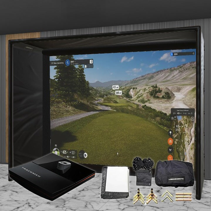 Shop Indoor Golf Trackman iO SIG DIY Golf Simulator Studio Package