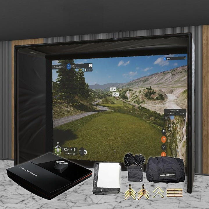 Shop Indoor Golf Trackman iO SIG DIY Golf Simulator Studio Package