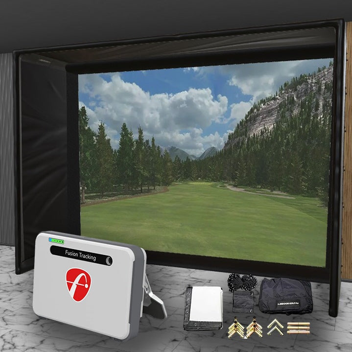 Shop Indoor Golf Flightscope Mevo + SIG DIY Golf Simulator Studio Package