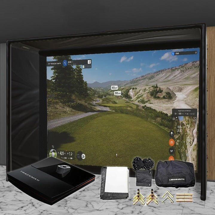 Shop Indoor Golf Trackman iO SIG DIY Golf Simulator Studio Package