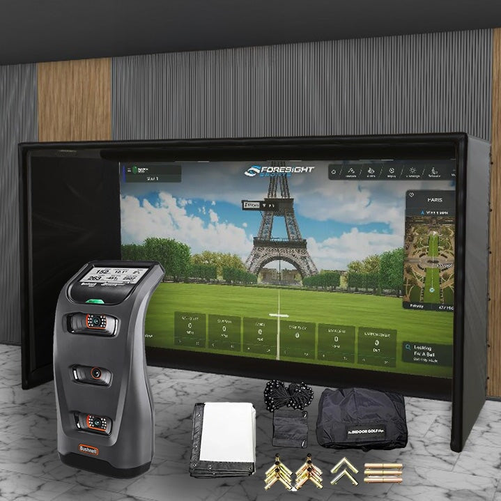 Shop Indoor Golf Bushnell Launch Pro SIG DIY Golf Simulator Studio Package