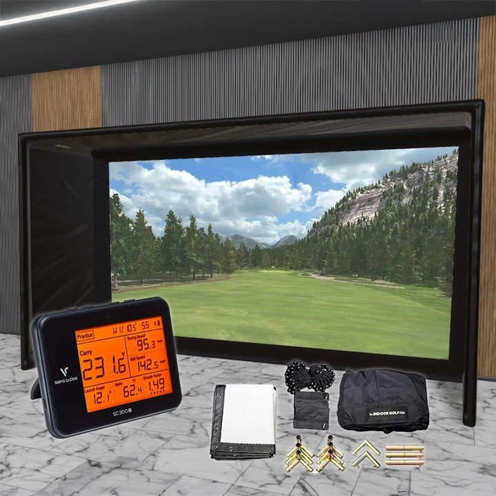 Shop Indoor Golf Swing Caddie SC300i SIG DIY Golf Simulator Studio Package