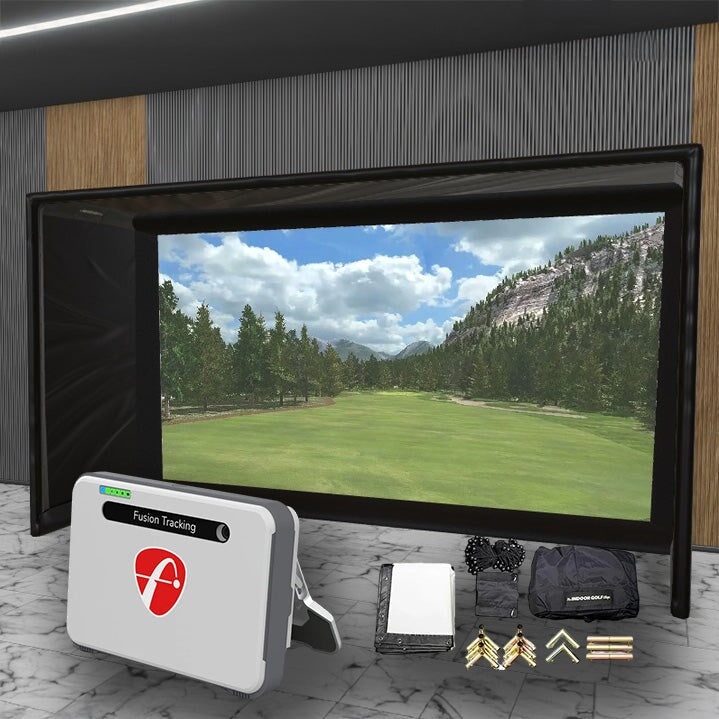 Shop Indoor Golf Flightscope Mevo + SIG DIY Golf Simulator Studio Package
