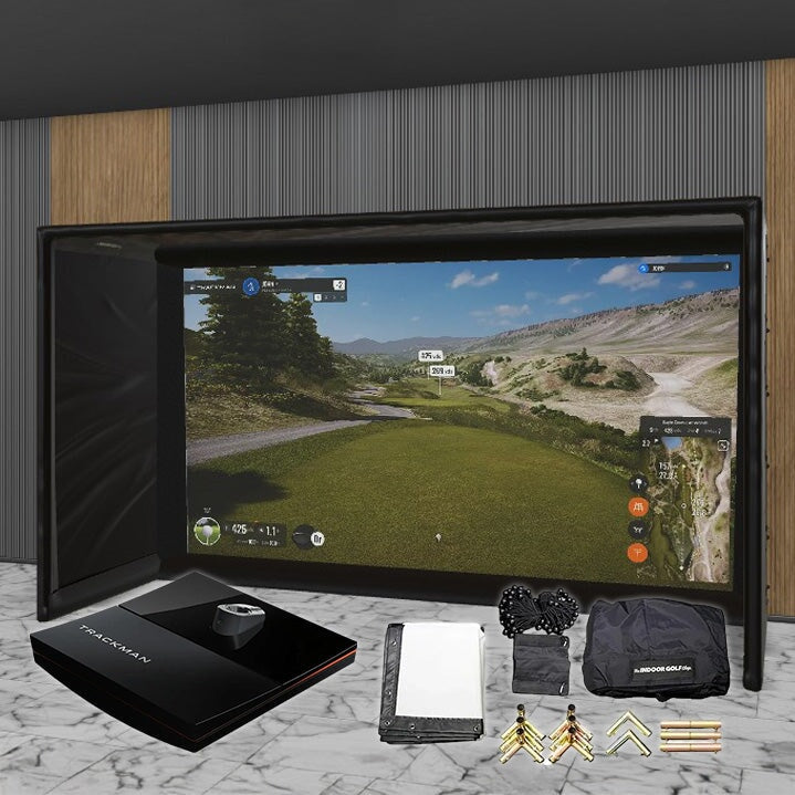 Shop Indoor Golf Trackman iO SIG DIY Golf Simulator Studio Package