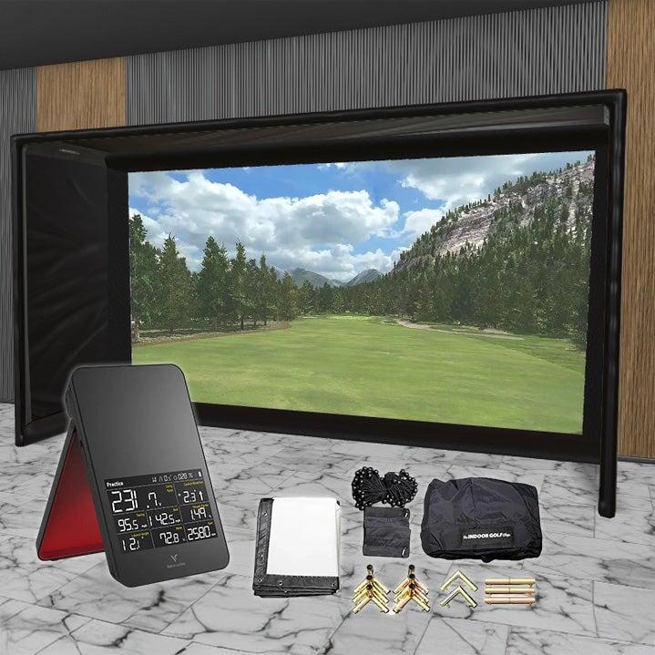 Shop Indoor Golf Swing Caddie SC4 SIG DIY Golf Simulator Studio Package