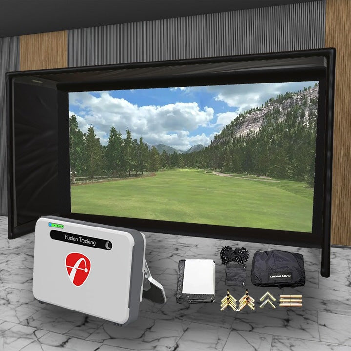 Shop Indoor Golf Flightscope Mevo + SIG DIY Golf Simulator Studio Package