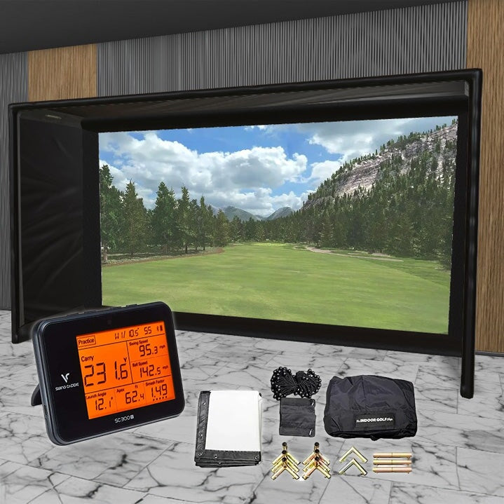 Shop Indoor Golf Swing Caddie SC300i SIG DIY Golf Simulator Studio Package