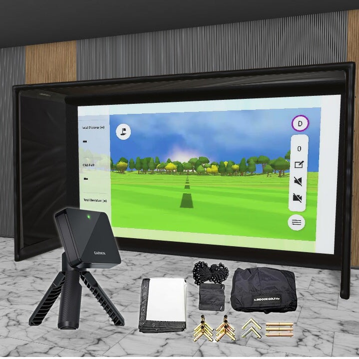 Shop Indoor Golf Garmin Approach R10 SIG DIY Golf Simulator Studio Package