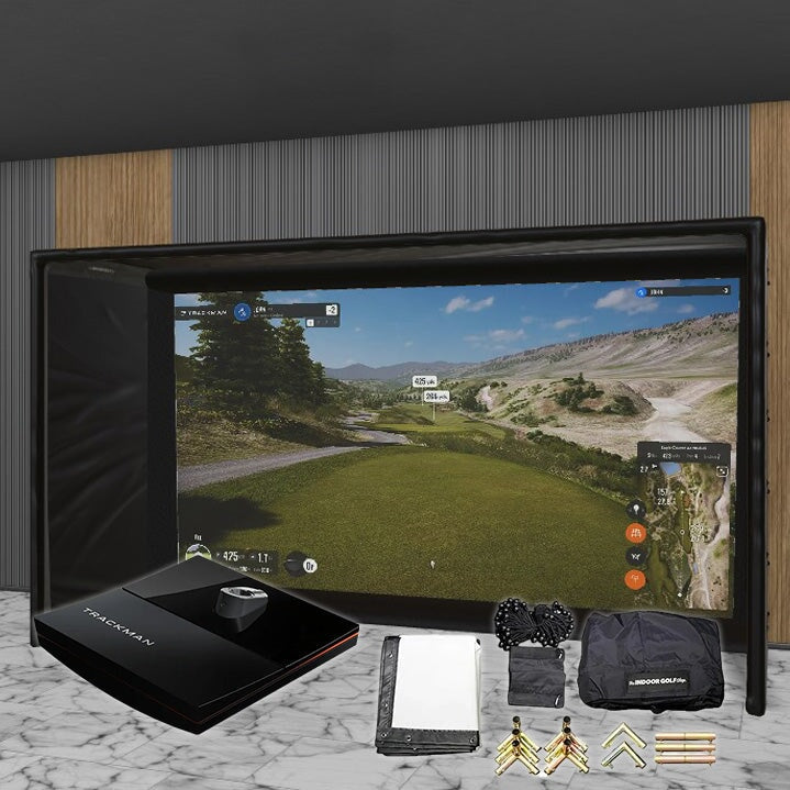 Shop Indoor Golf Trackman iO SIG DIY Golf Simulator Studio Package