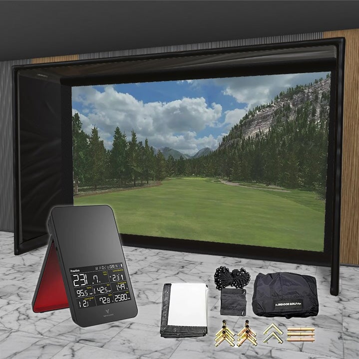 Shop Indoor Golf Swing Caddie SC4 SIG DIY Golf Simulator Studio Package