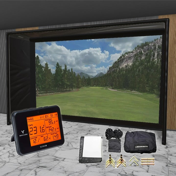 Shop Indoor Golf Swing Caddie SC300i SIG DIY Golf Simulator Studio Package