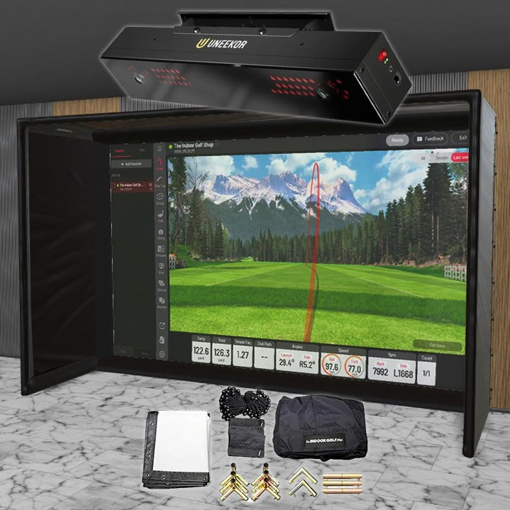 Shop Indoor Golf Uneekor EYE XR SIG DIY Golf Simulator Studio Package
