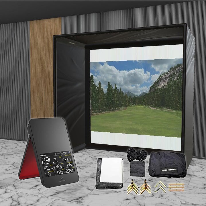 Shop Indoor Golf Swing Caddie SC4 SIG DIY Golf Simulator Studio Package