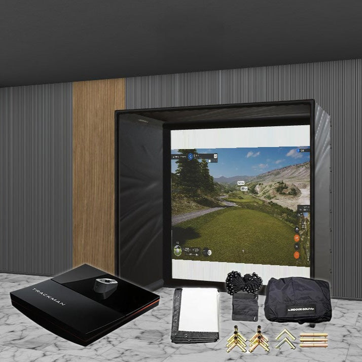 Shop Indoor Golf Trackman iO SIG DIY Golf Simulator Studio Package