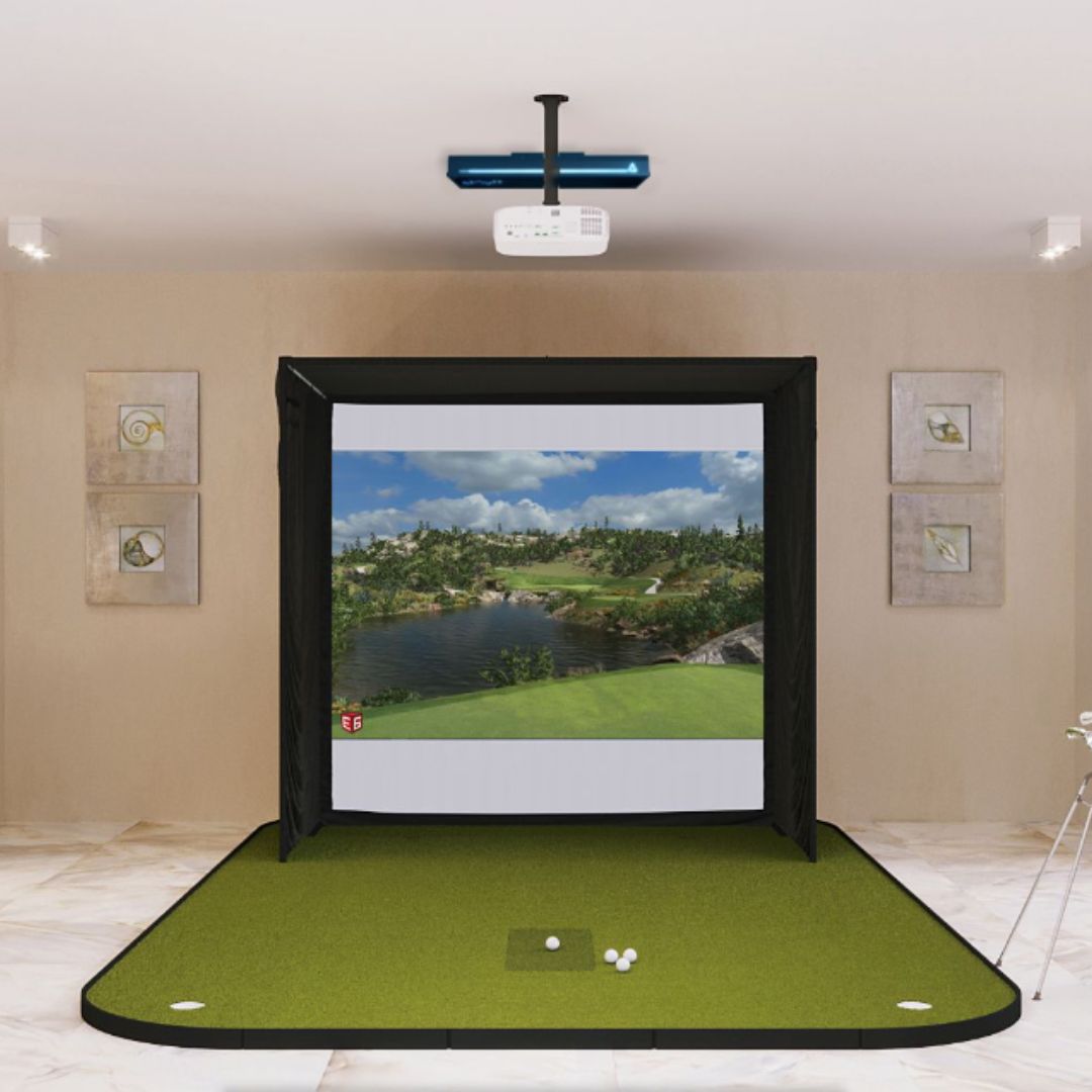 Shop Indoor Golf TruGolf APOGEE SIG8 Golf Simulator Package