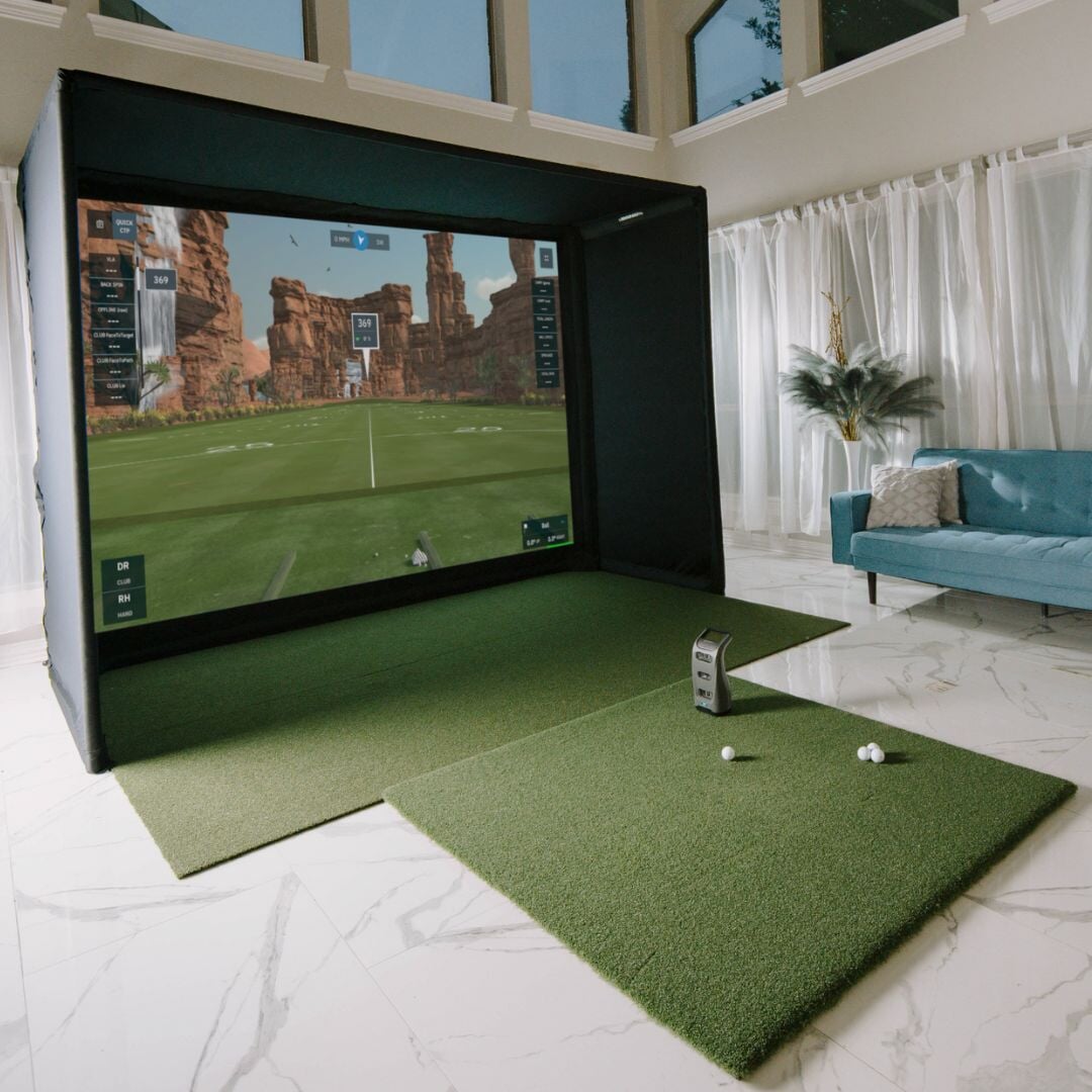 Shop Indoor Golf Bushnell Launch Pro SIG10 Golf Simulator Package