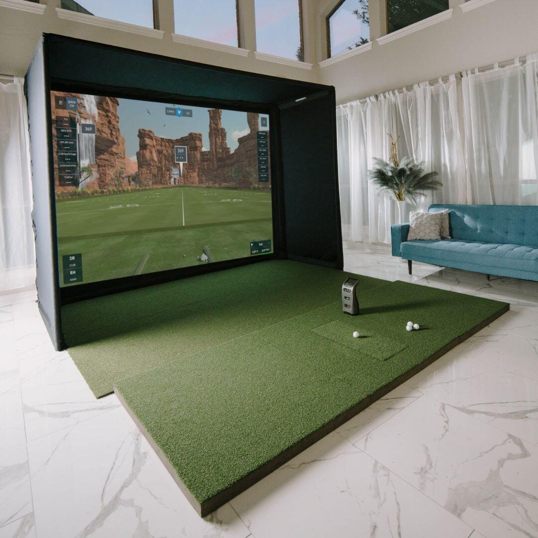 Shop Indoor Golf Bushnell Launch Pro SIG10 Golf Simulator Package