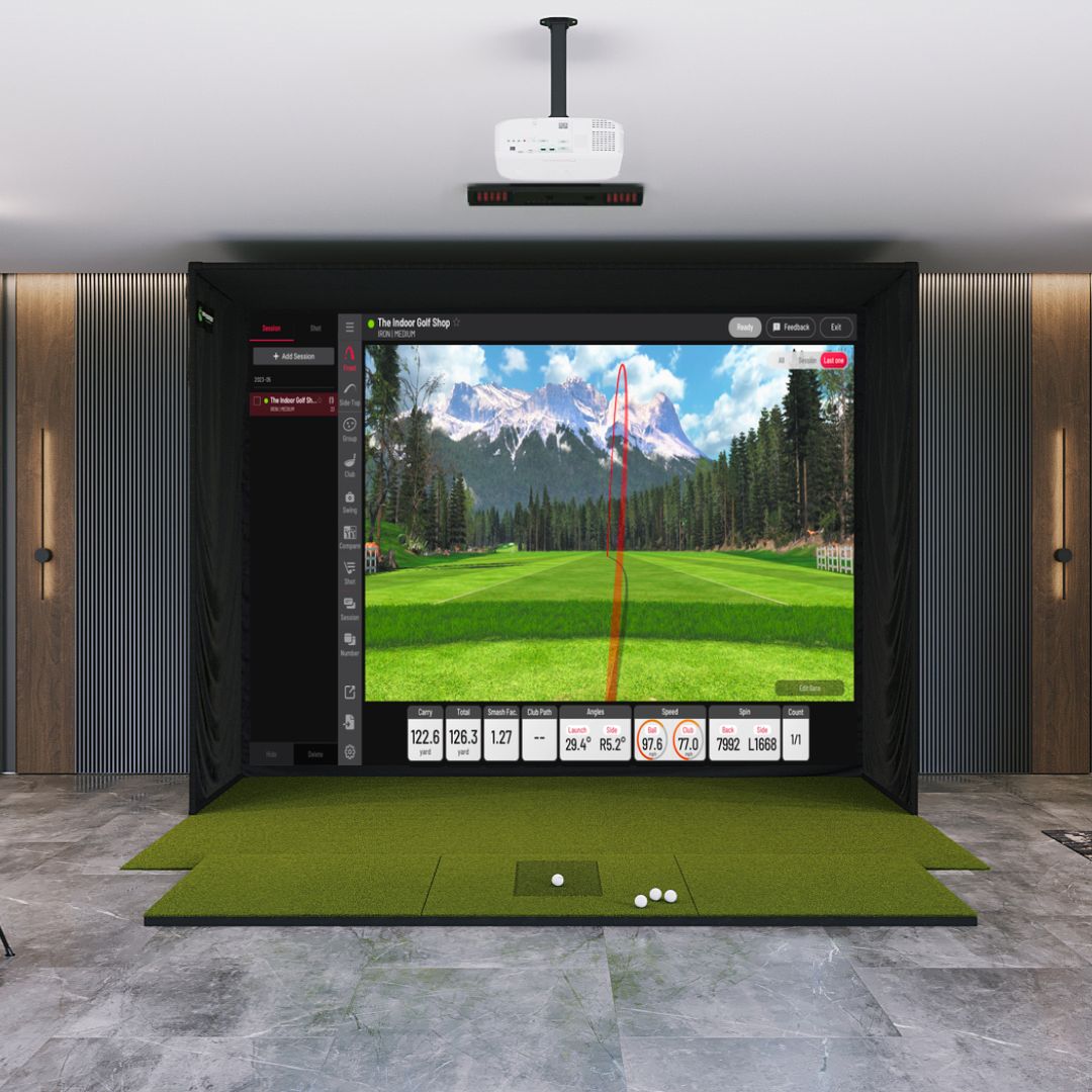 Shop Indoor Golf Uneekor EYE XO2 SIG12 Golf Simulator Package