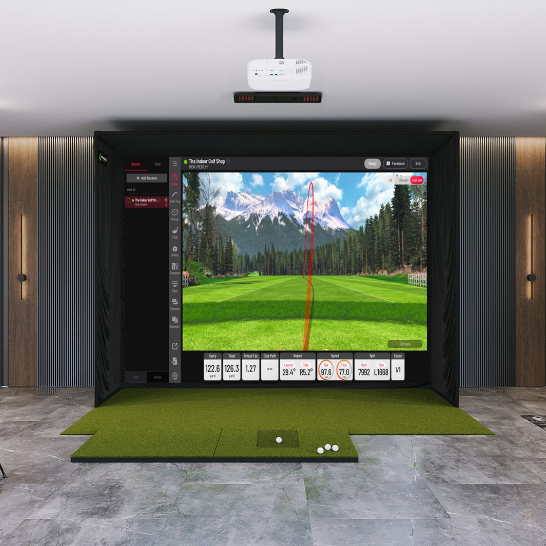 Shop Indoor Golf Uneekor EYE XO2 SIG12 Golf Simulator Package