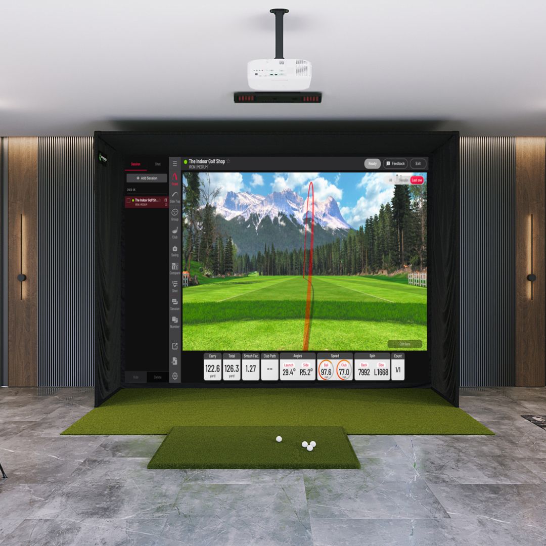 Shop Indoor Golf Uneekor EYE XO2 SIG12 Golf Simulator Package