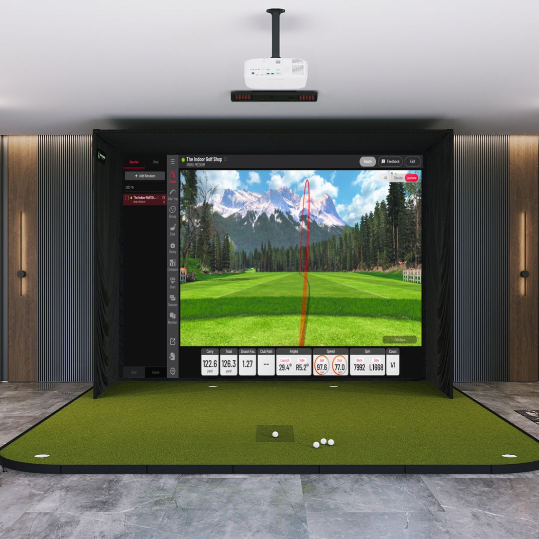 Shop Indoor Golf Uneekor EYE XO2 SIG12 Golf Simulator Package