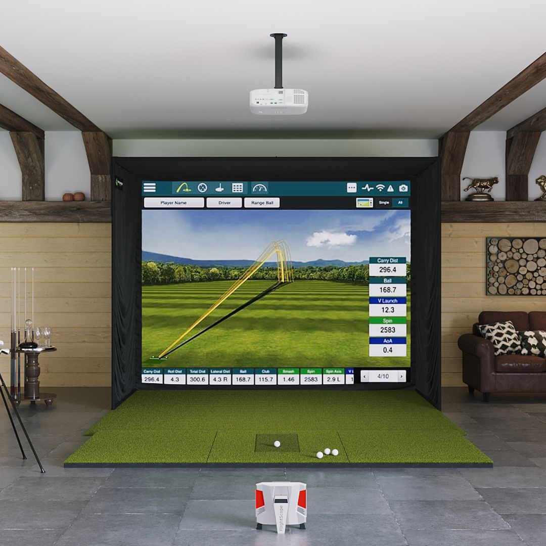 Shop Indoor Golf FlightScope X3 SIG10 Golf Simulator Package