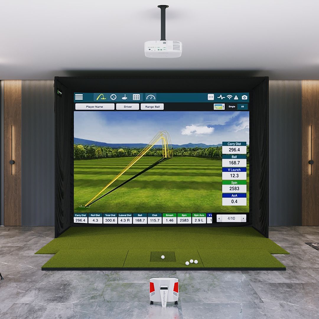Shop Indoor Golf FlightScope X3 SIG12 Golf Simulator Package