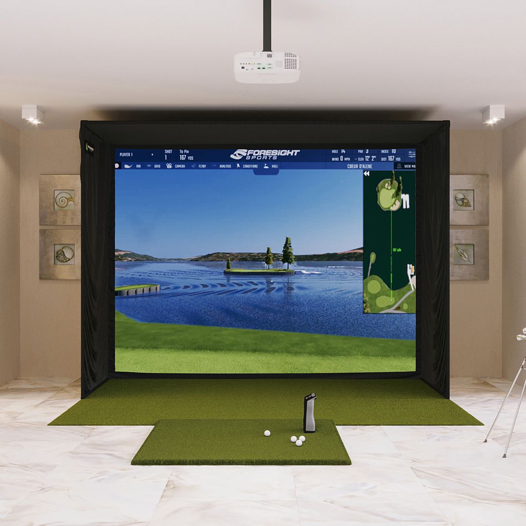 Shop Indoor Golf Foresight Sports GCQuad SIG12 Golf Simulator