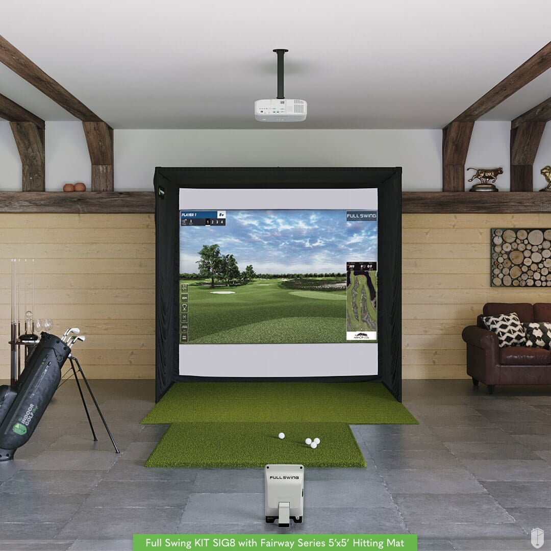 Shop Indoor Golf Full Swing KIT SIG8 Golf Simulator Package