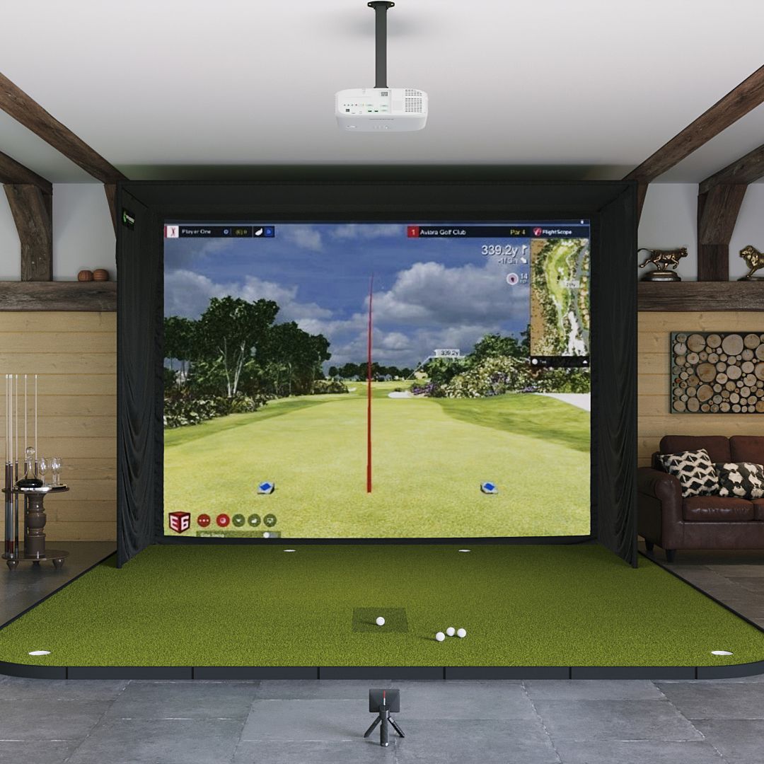 Shop Indoor Golf Garmin Approach R10 SIG12 Golf Simulator Package