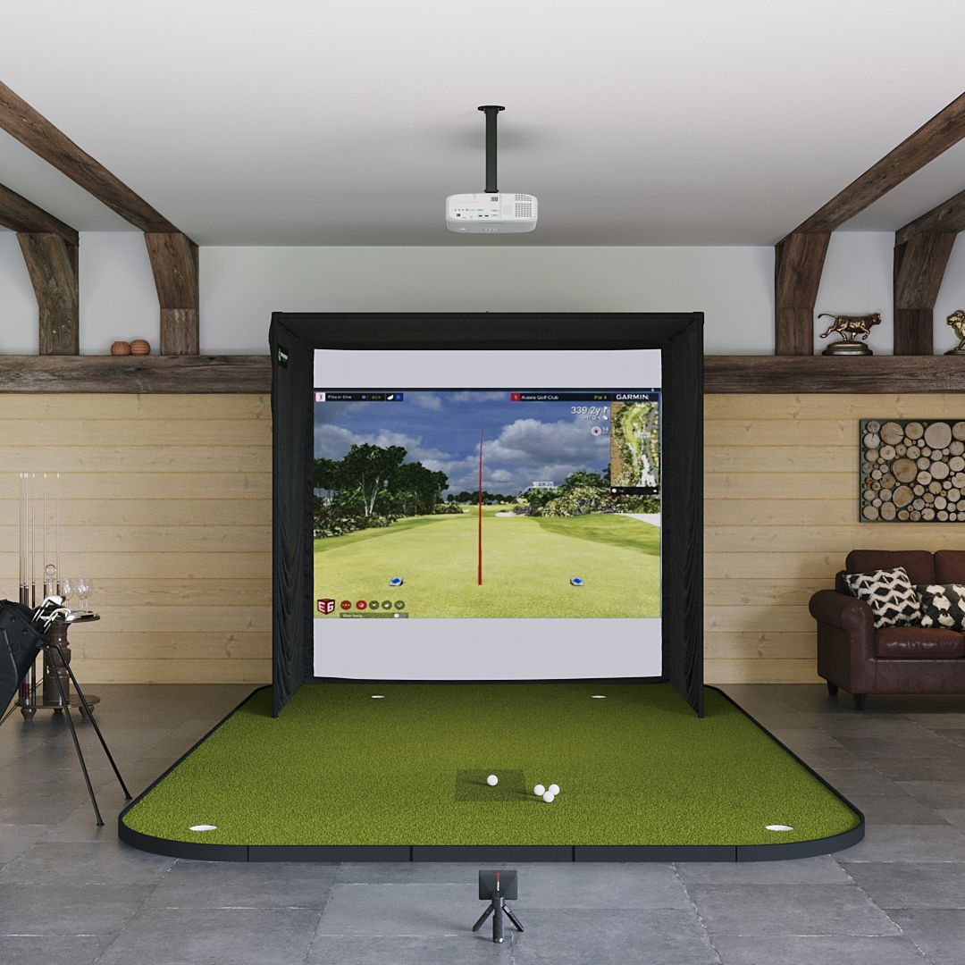 Shop Indoor Golf Garmin Approach R10 SIG8 Golf Simulator Package
