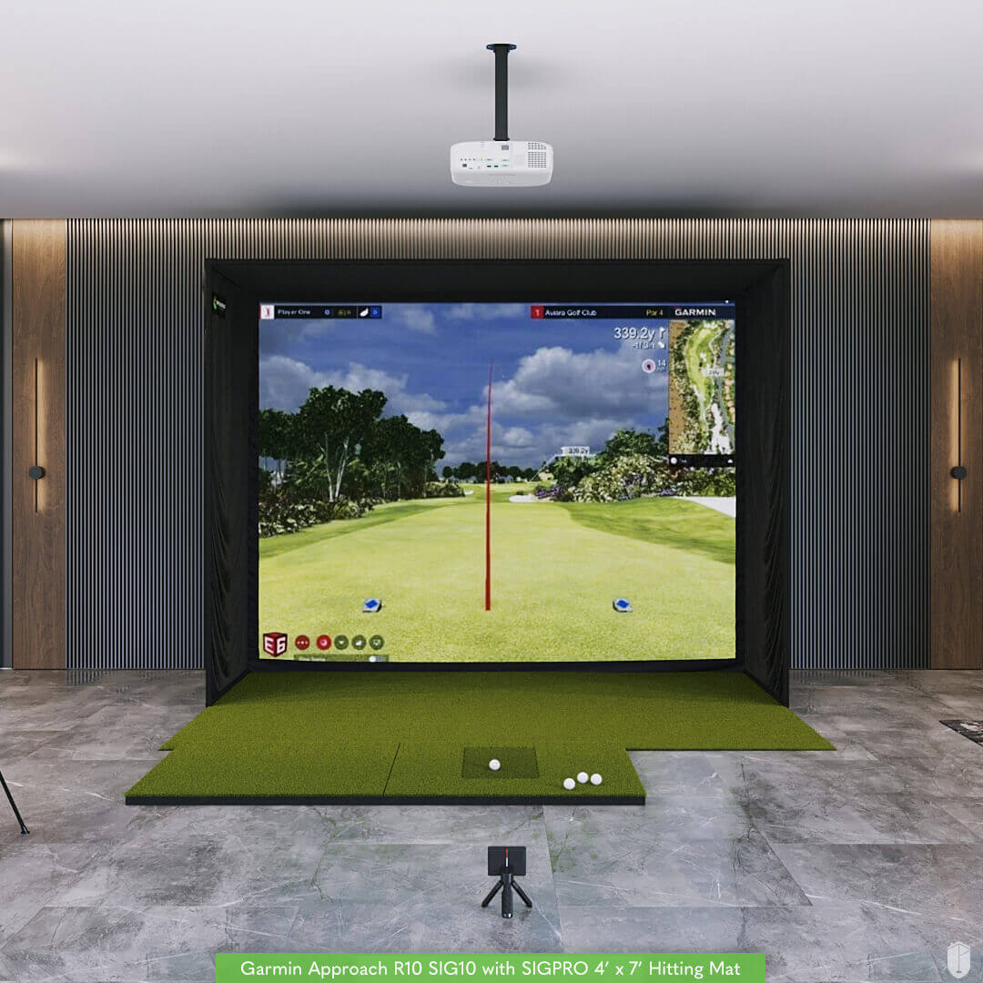 Shop Indoor Golf Garmin Approach R10 SIG10 Golf Simulator Package